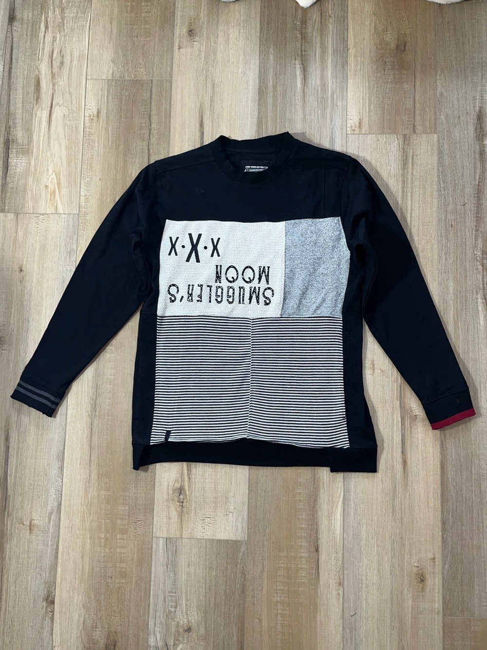 Smuggler’s Moon Men’s Cotton Textured Crewneck Sweatshirt Size XL